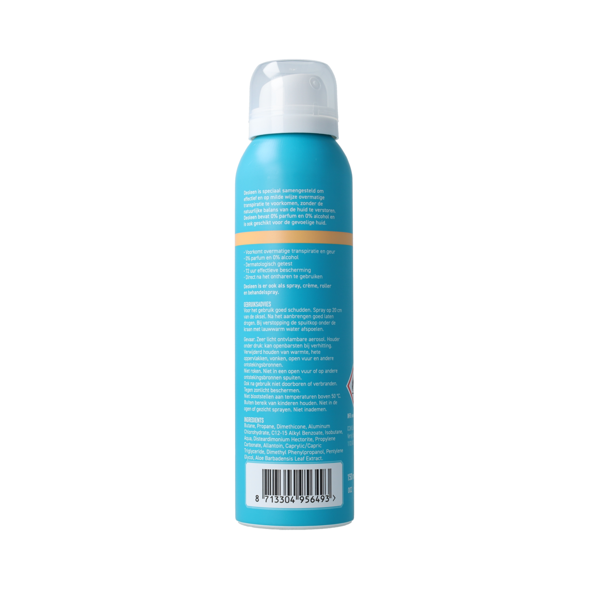 Deoleen deodorant spray intense protect 150ml bottle, featuring a sleek design and easy-to-use spray nozzle.