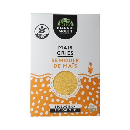 Joannusmolen Polenta/maisgries eerste keuze bio 350.00 Gram