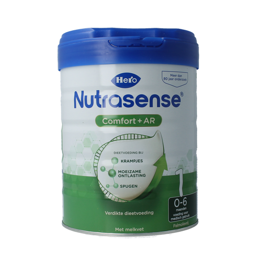 Hero Nutrasense Comfort+ AR baby and toddler formula, 0-6 months, 700g, milk-based infant nutrition with added comfort benefits.