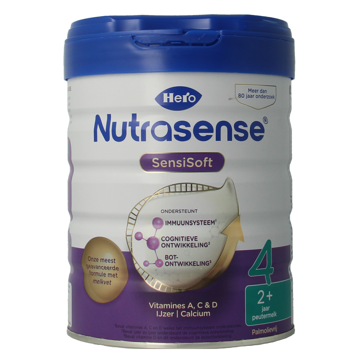 Hero Nutrasense Peutermelk 4 baby and toddler formula in a 700g container, designed for infant and toddler nutrition.