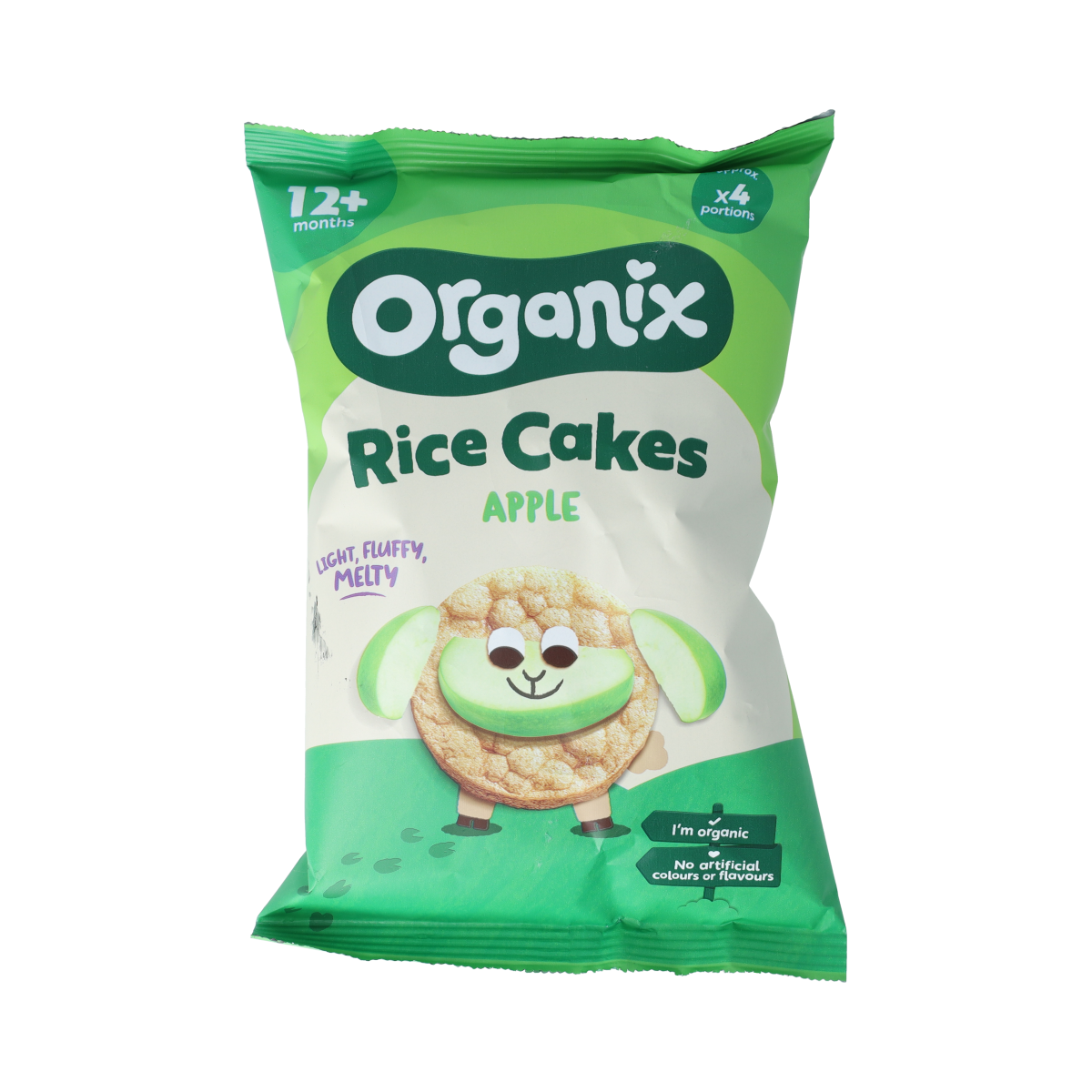 Organix Luchtige rijstwafeltjes appel 12+M bio 40.00 Gram