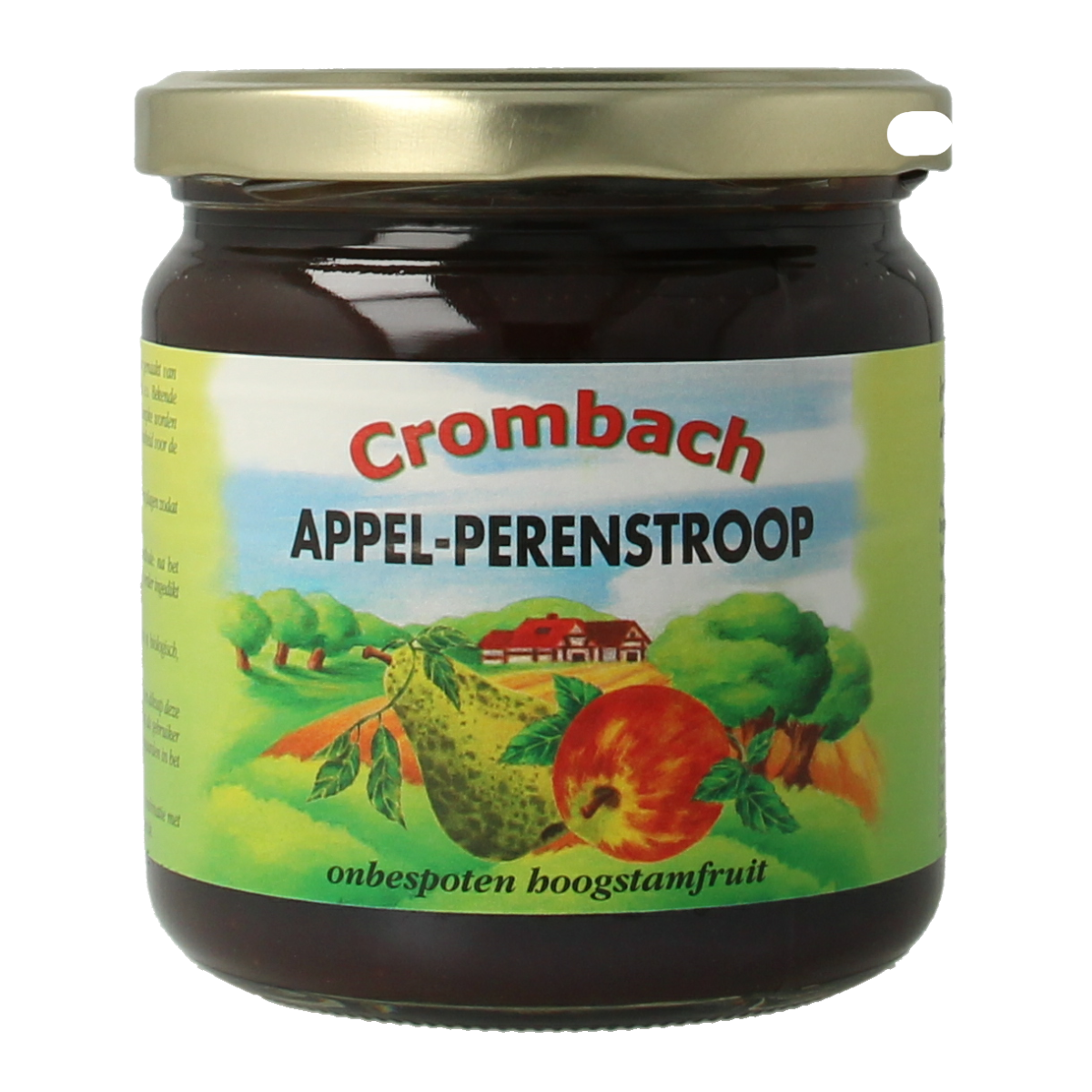 Crombach Appel Perenstroop spread on bread, 450g jar, natural fruit syrup, ideal for breakfast or snacks