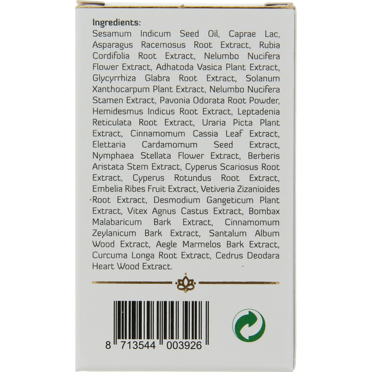 Maharishi Ayurv Neusolie Nasya olie for nasal care and inhalation, 10ml bottle showing the herbal nasal oil product.