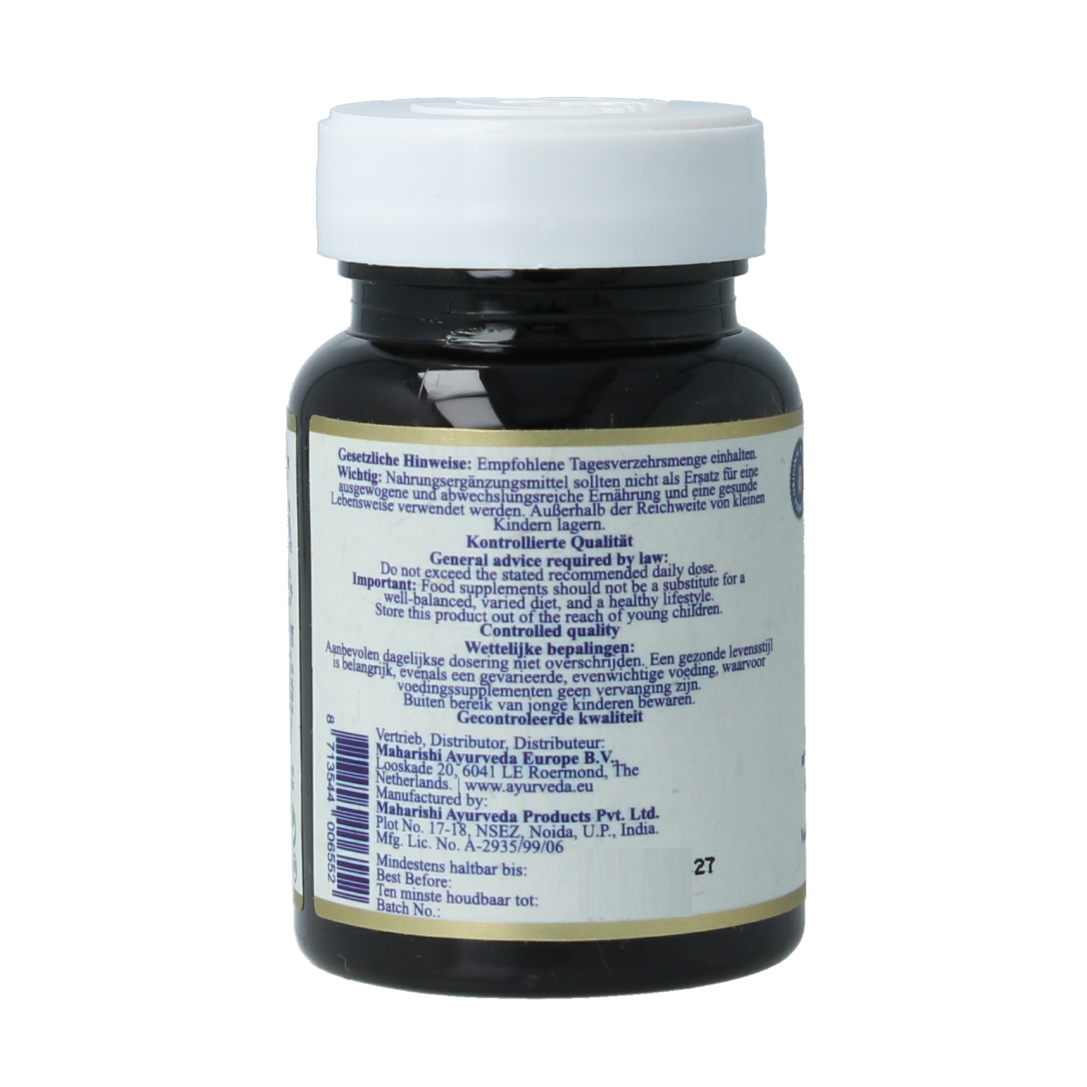 Maharishi Ayurv MA 471 herbal supplement tablets, natural kruidenpreparaten, shown in blister pack with 60 tablets