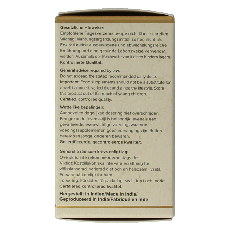 Maharishi Ayurv Neem bio 60 tabletten in a bottle, herbal supplement from Maharishi Ayurv brand, with Neem plant imagery.