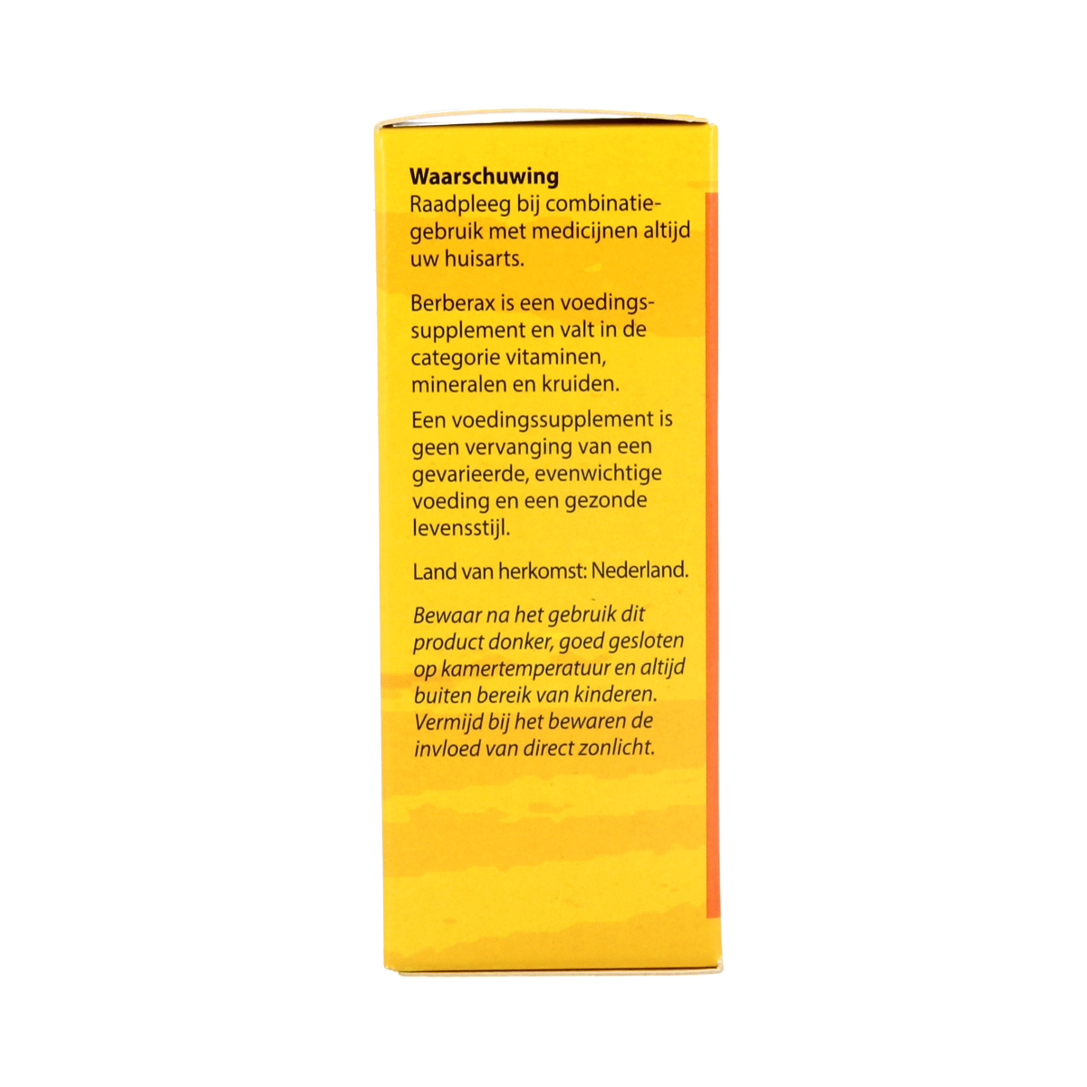 Bloem Berberax herbal preparation bottle, 50ml, featuring a white cap and label with botanical illustrations.