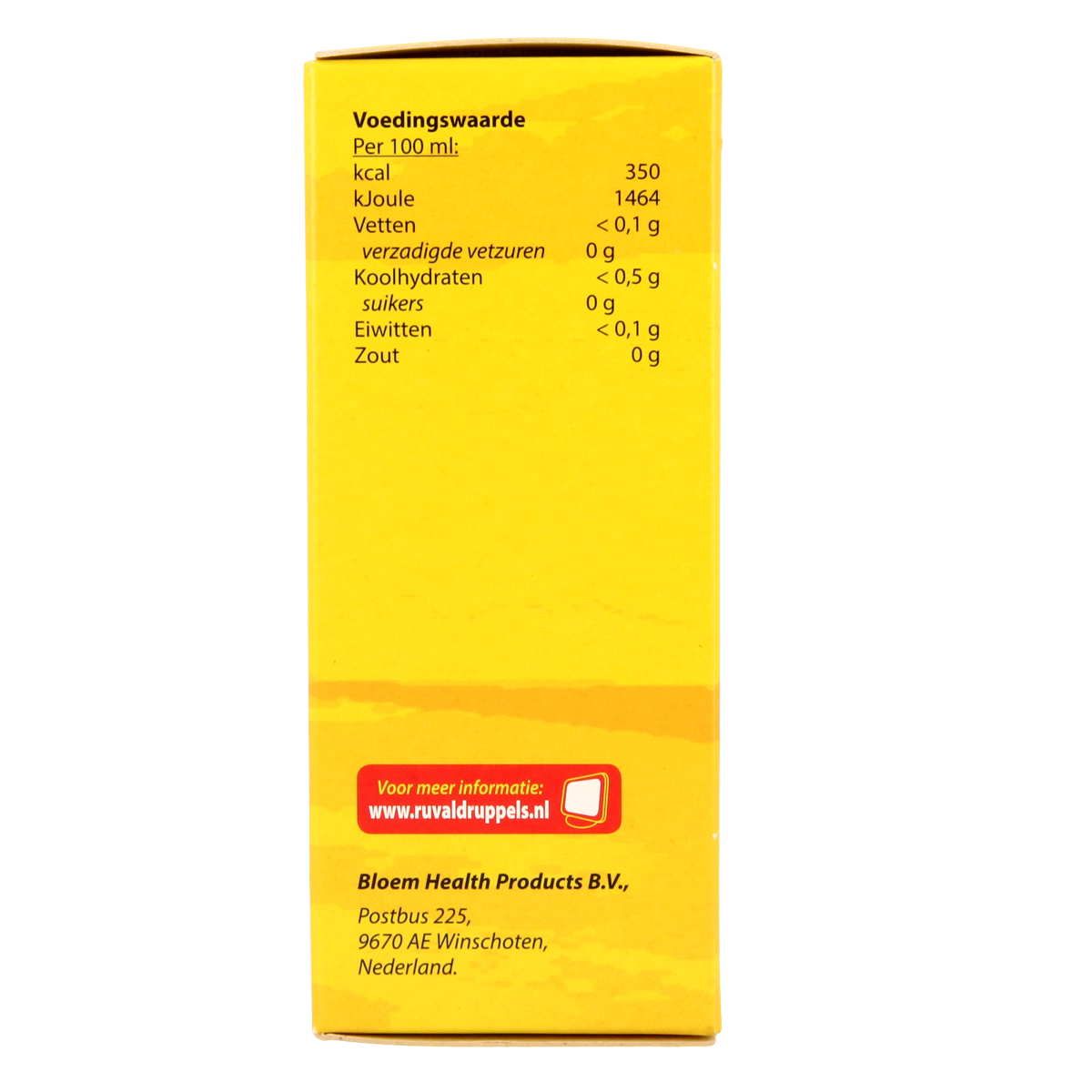 Bloem Ruval herbal preparation bottle containing 100ml of kruidenpreparaten with a white cap and clear label.