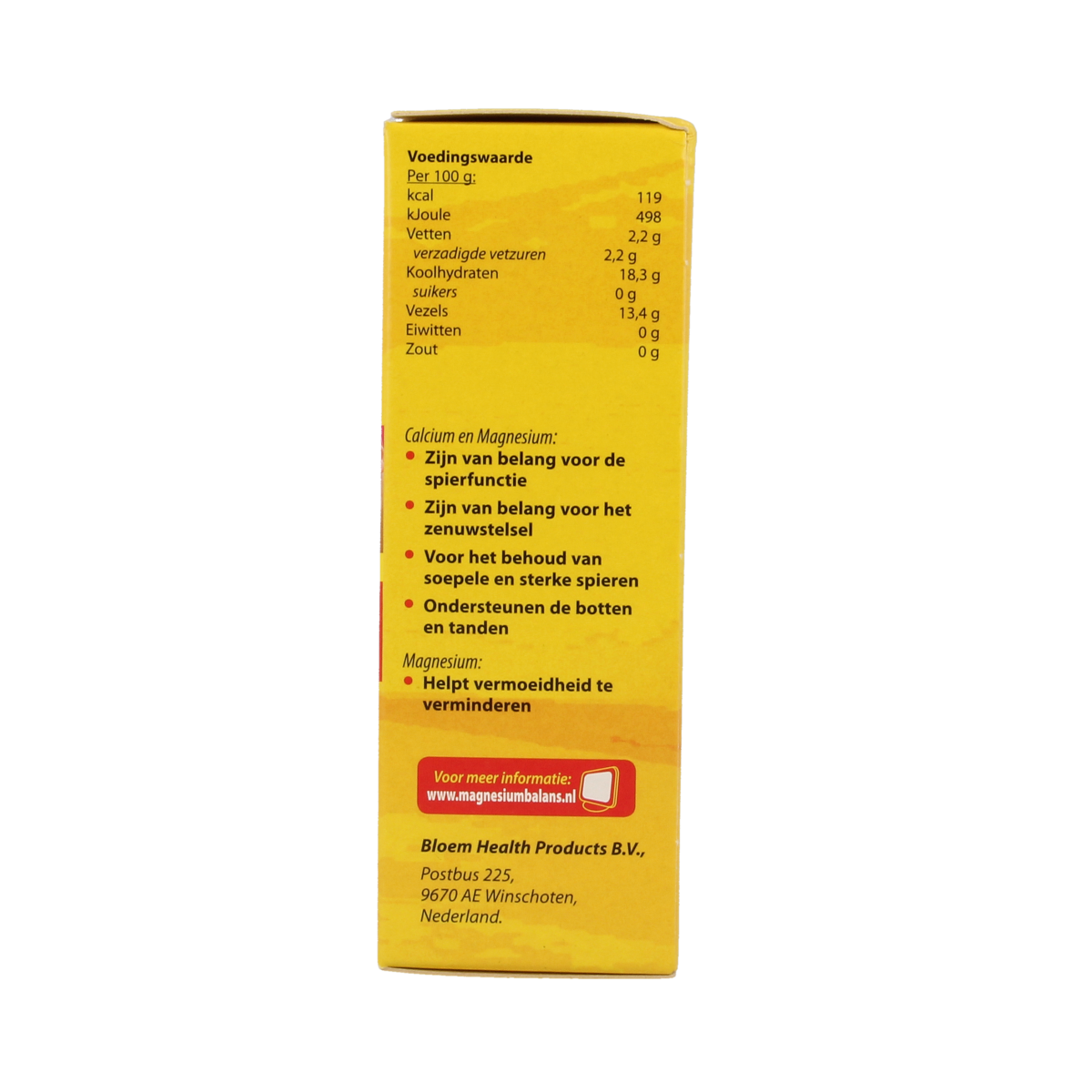 Bloem Magnesium balans mineral tablets in blister pack, dietary supplement for mineral support, natural health product