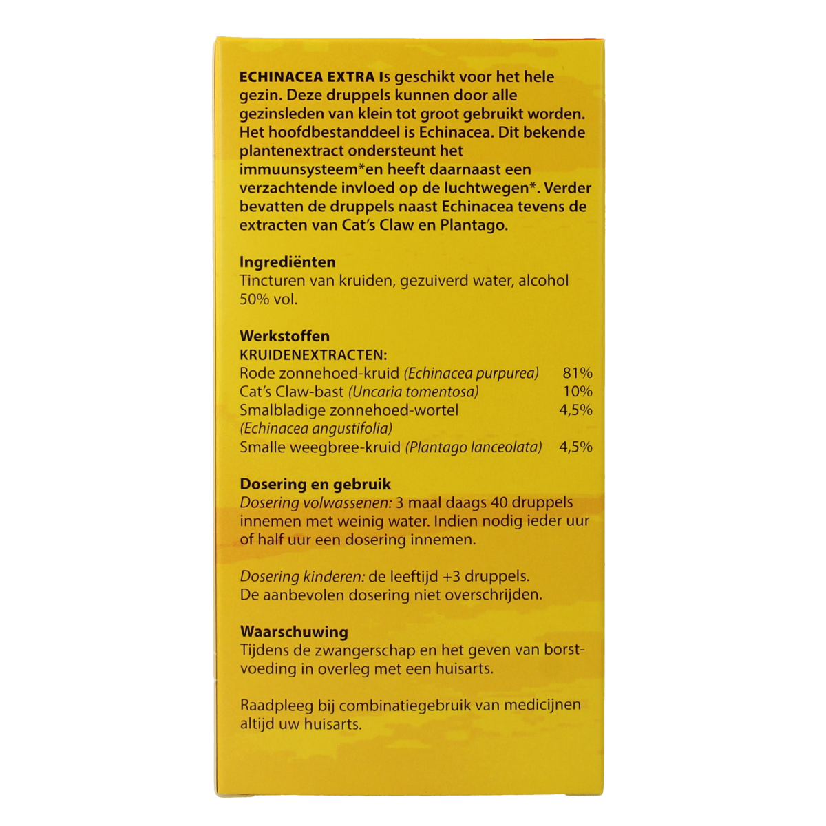 Fresh Bloem Echinacea extra herbal supplement in a 300ml bottle, part of Bloem's herbal remedies collection.