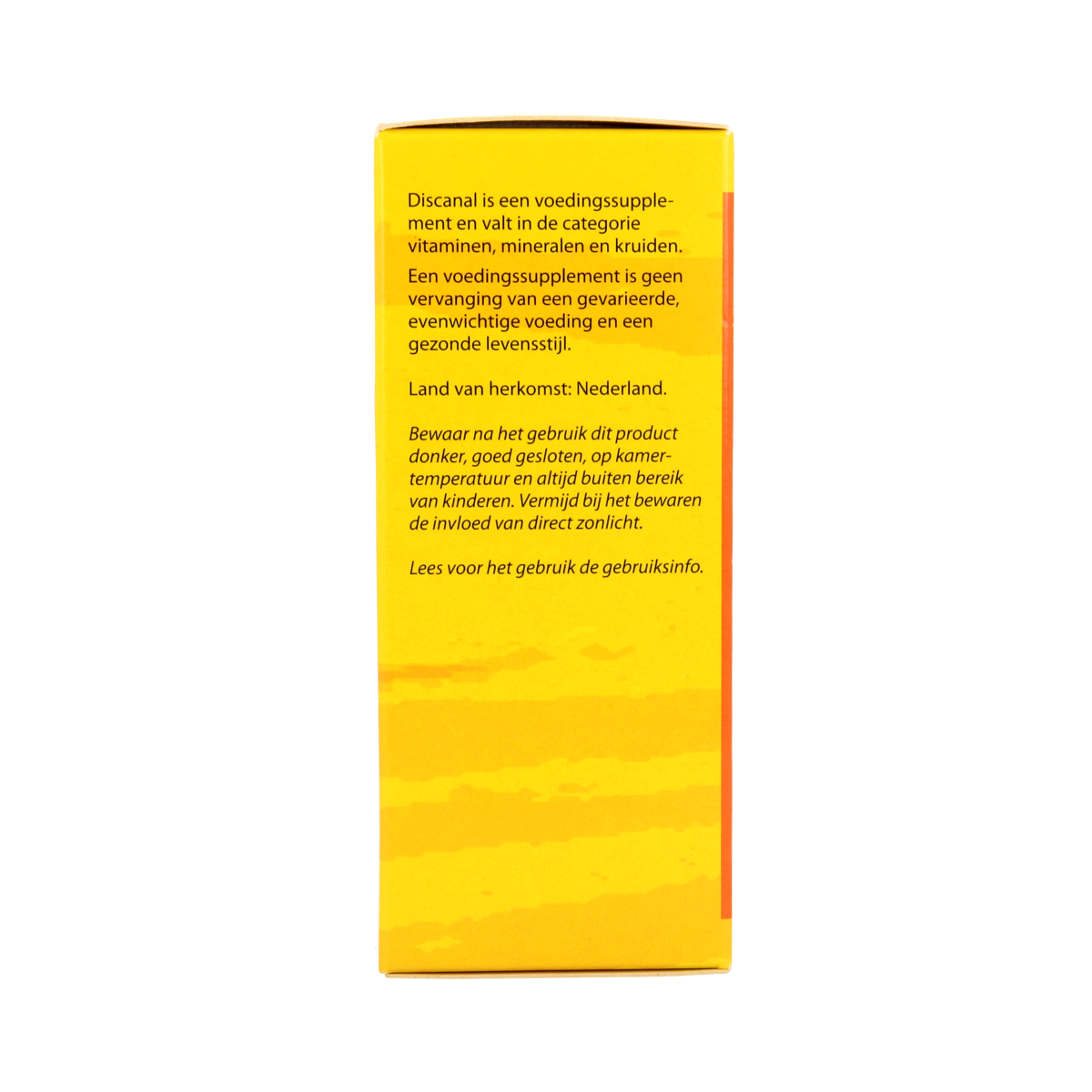 Bloem Discanal herbal preparation bottle, 100ml, with a white and green label showing herbal ingredients and brand logo.