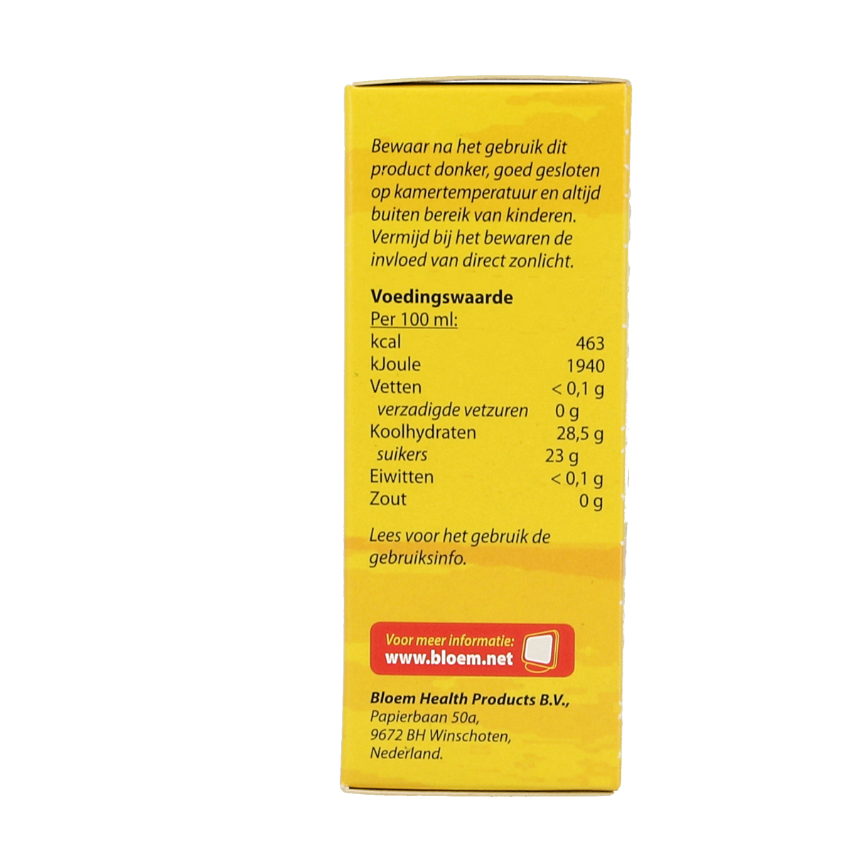 Bloem Solivirga herbal supplement bottle, 50ml, in a natural setting with the product label visible.