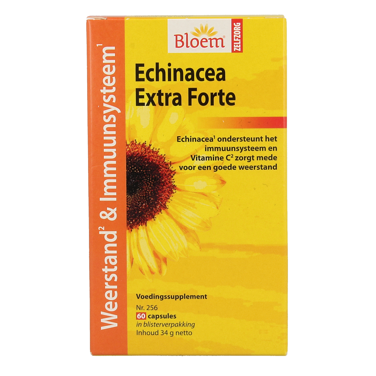 Bloem Echinacea extra herbal supplement capsules, 60-count, natural herbal remedy for immune support.