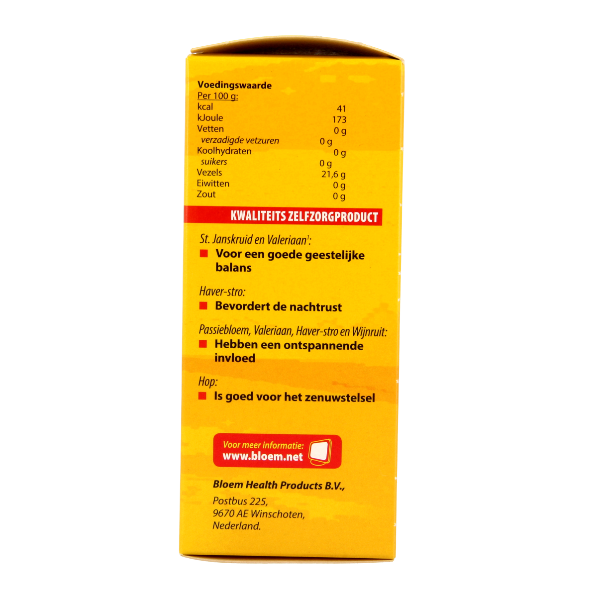 Bloem Rusta 100 capsules of herbal supplement in a clear container, featuring green and white label with herbal images.