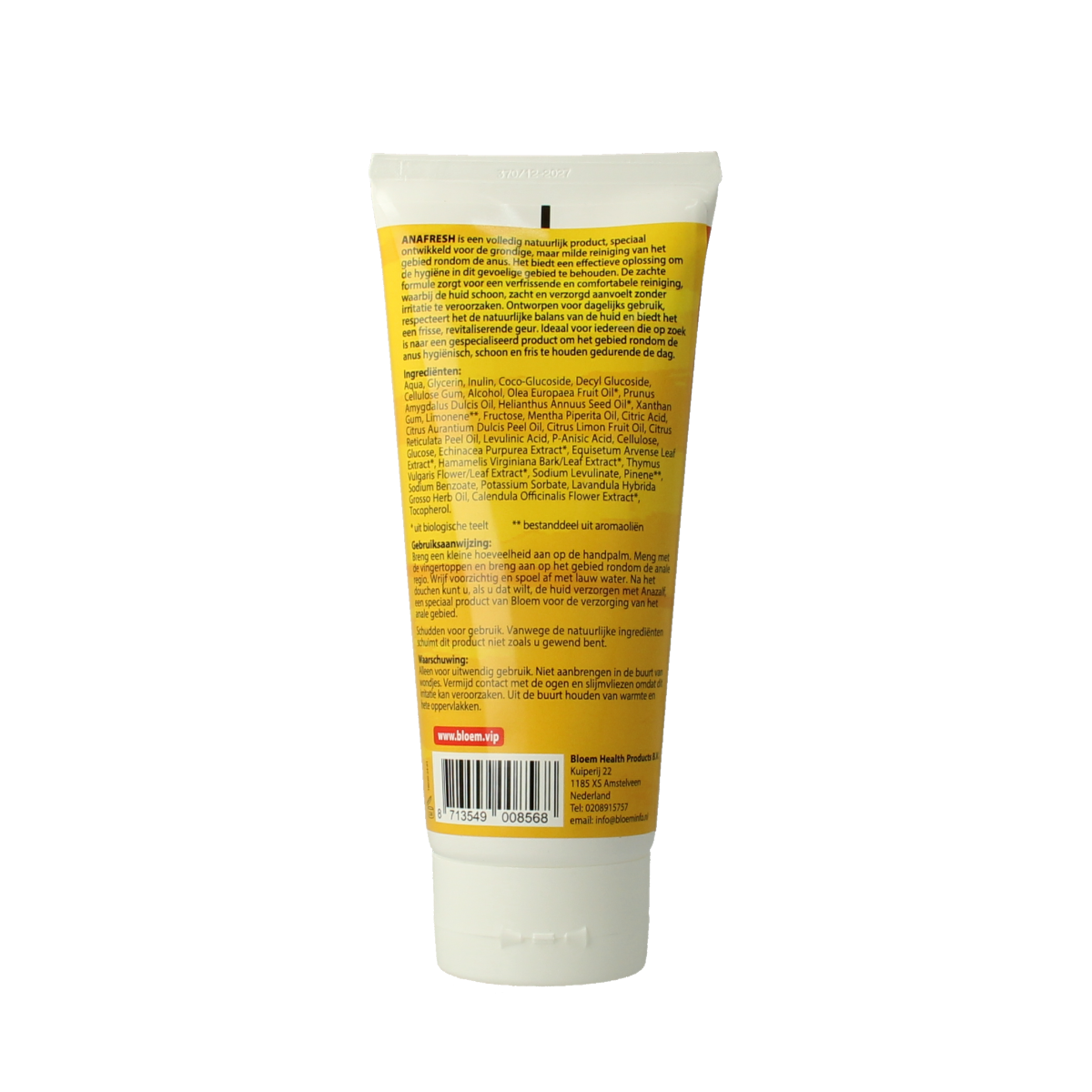 Bloem Anafresh body care product in 200ml bottle, featuring a sleek design and natural ingredients for skin nourishment.