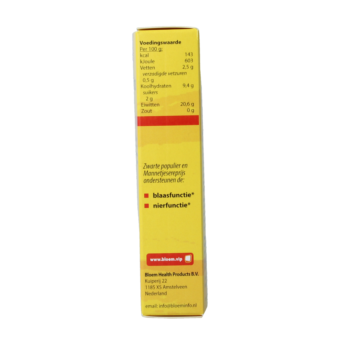 Bottle of Bloem Popurine extra herbal supplement capsules, 60 count, in a clear container with a white label.