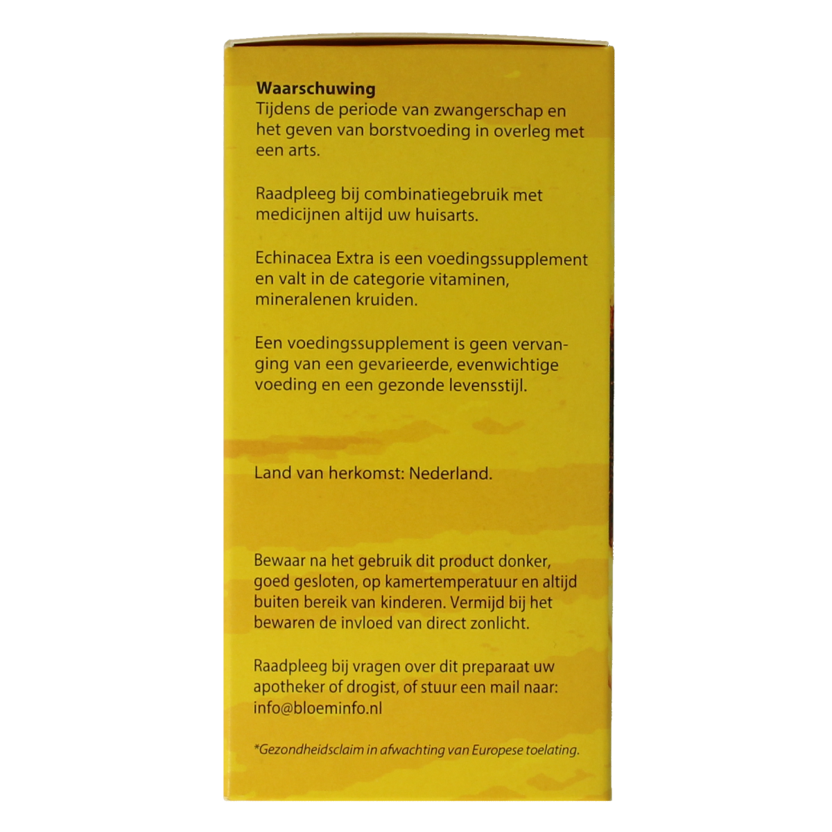 Bloem Echinacea duo herbal preparation bottles, 2 x 100ml, featuring natural Echinacea extract for immune support.