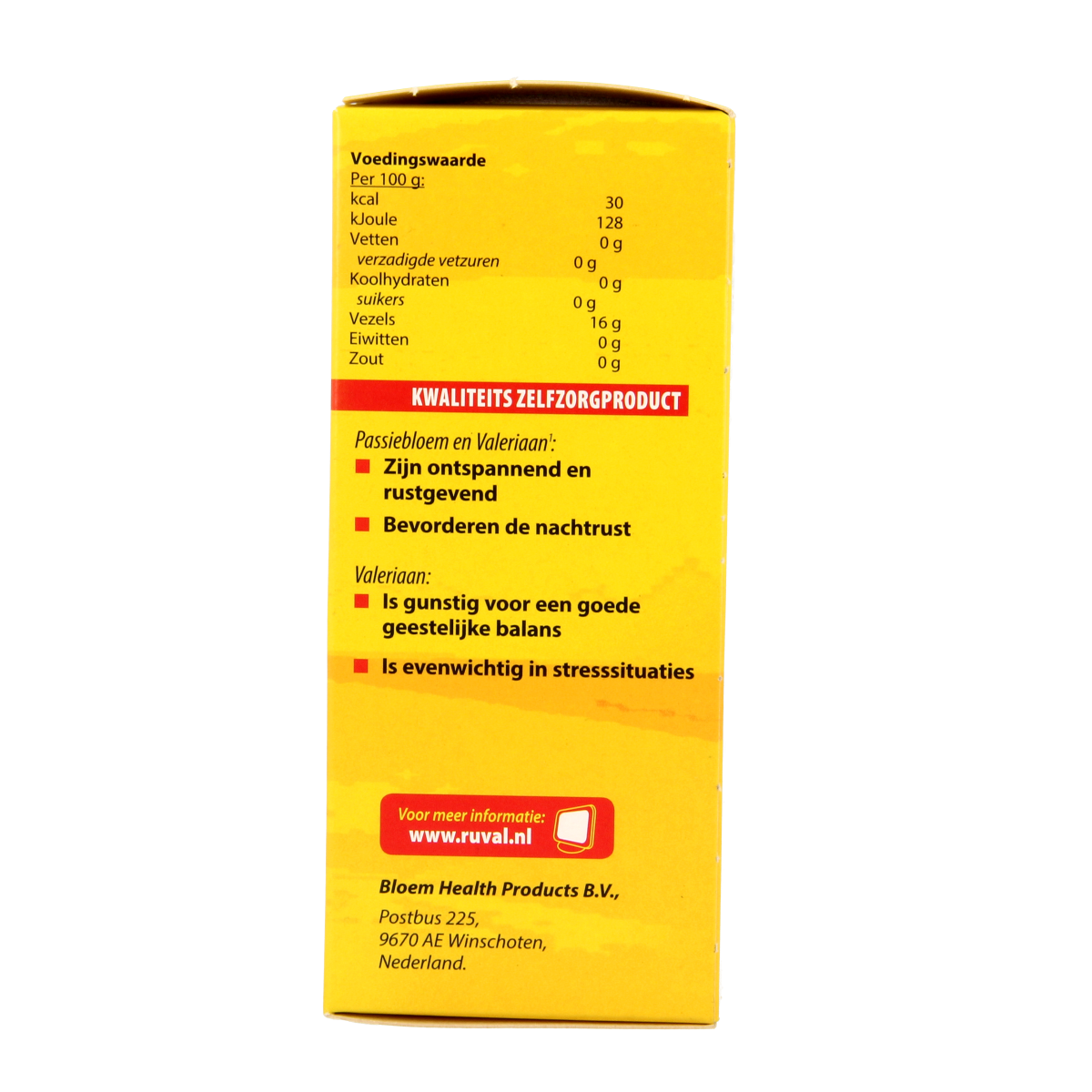 Bloem Ruval zonder St. Janskruid kruidenpreparaten capsules, 100 count, dietary supplement with herbal ingredients.