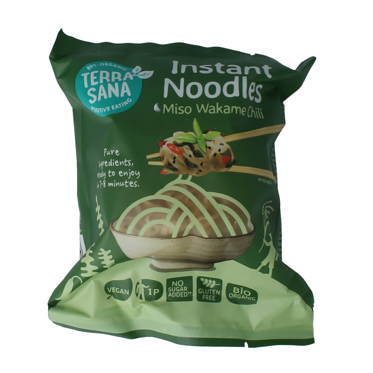 TerraSana Inst noodles wakame chili BIO 90.00 Gram