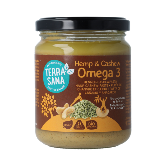 TerraSana Omega 3 hennep cashewpasta 250.00 Gram
