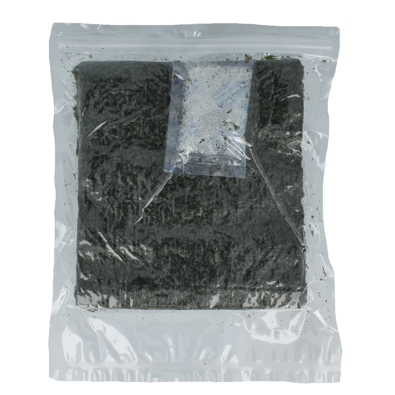 TerraSana sushi nori geroosterd bio, 50 stuks, 125 gram, dried roasted organic nori seaweed for sushi and snacks