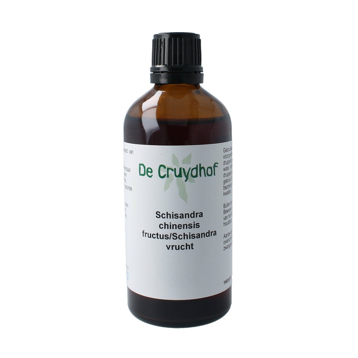 Cruydhof Schisandra chinensis fruct tinctuur in 100ml bottle, herbal supplement from Cruydhof for health and wellness.