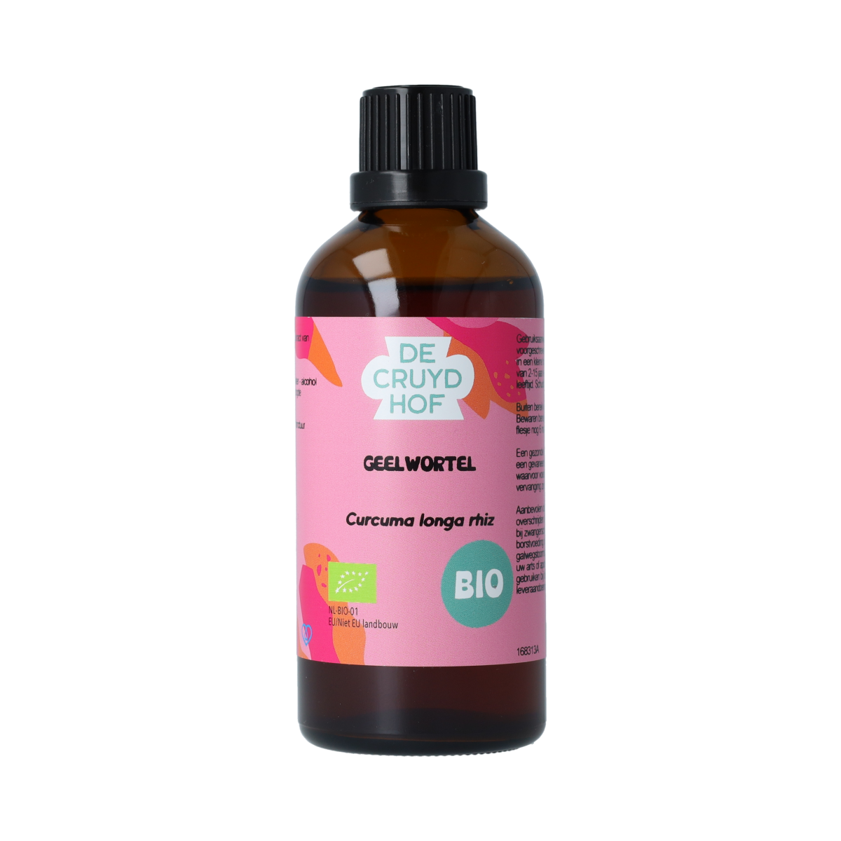 De Cruydhof Curcuma longa / geelwortel tinctuur bio 100.00 Milliliter