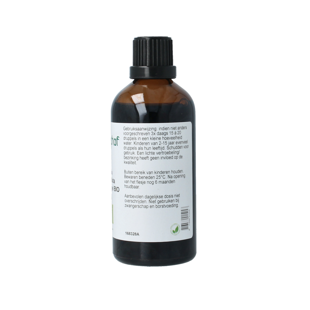 Cruydhof bio kruidnagel tinctuur in 100ml bottle, herbal supplement with dried clove spice for natural health.