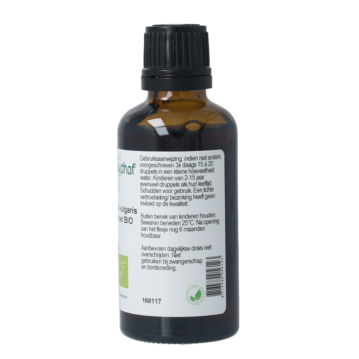 Cruydhof Artemisia vulgaris herb tincture in a 50ml bottle, herbal preparation with natural botanical extract, bio quality.