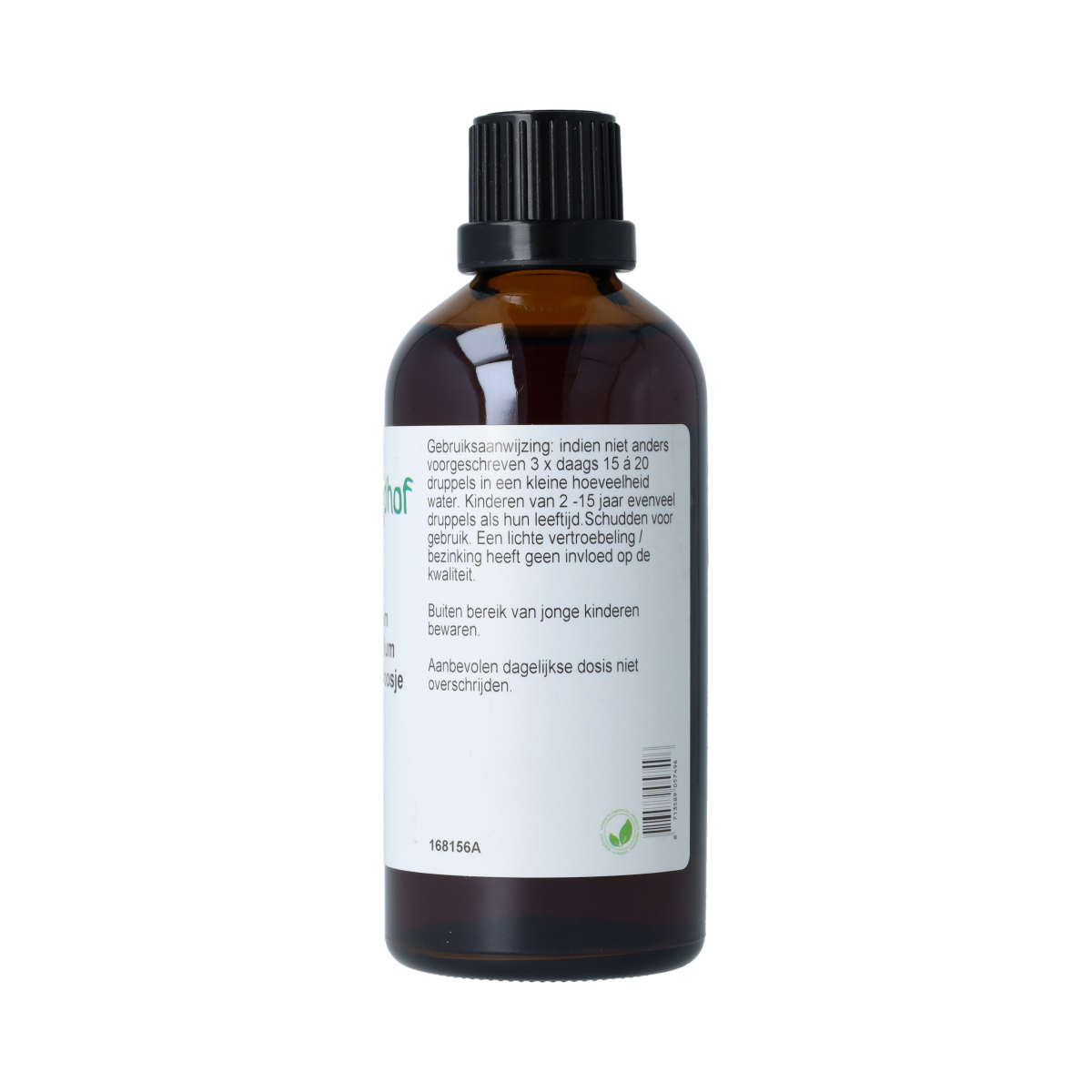De Cruydhof Epilobium angustifolium tinctuur in 100ml bottle, herbal preparation with fresh wildfire willowherb plant.
