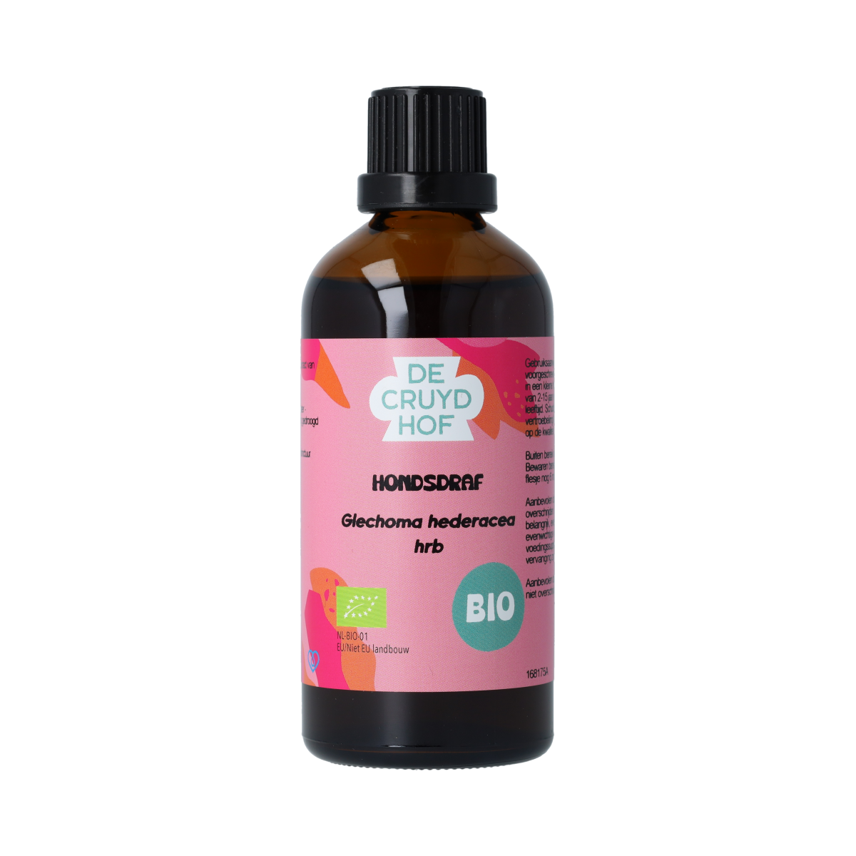 De Cruydhof Glechoma hederacea / hondsdraf tinctuur bio 100.00 Milliliter
