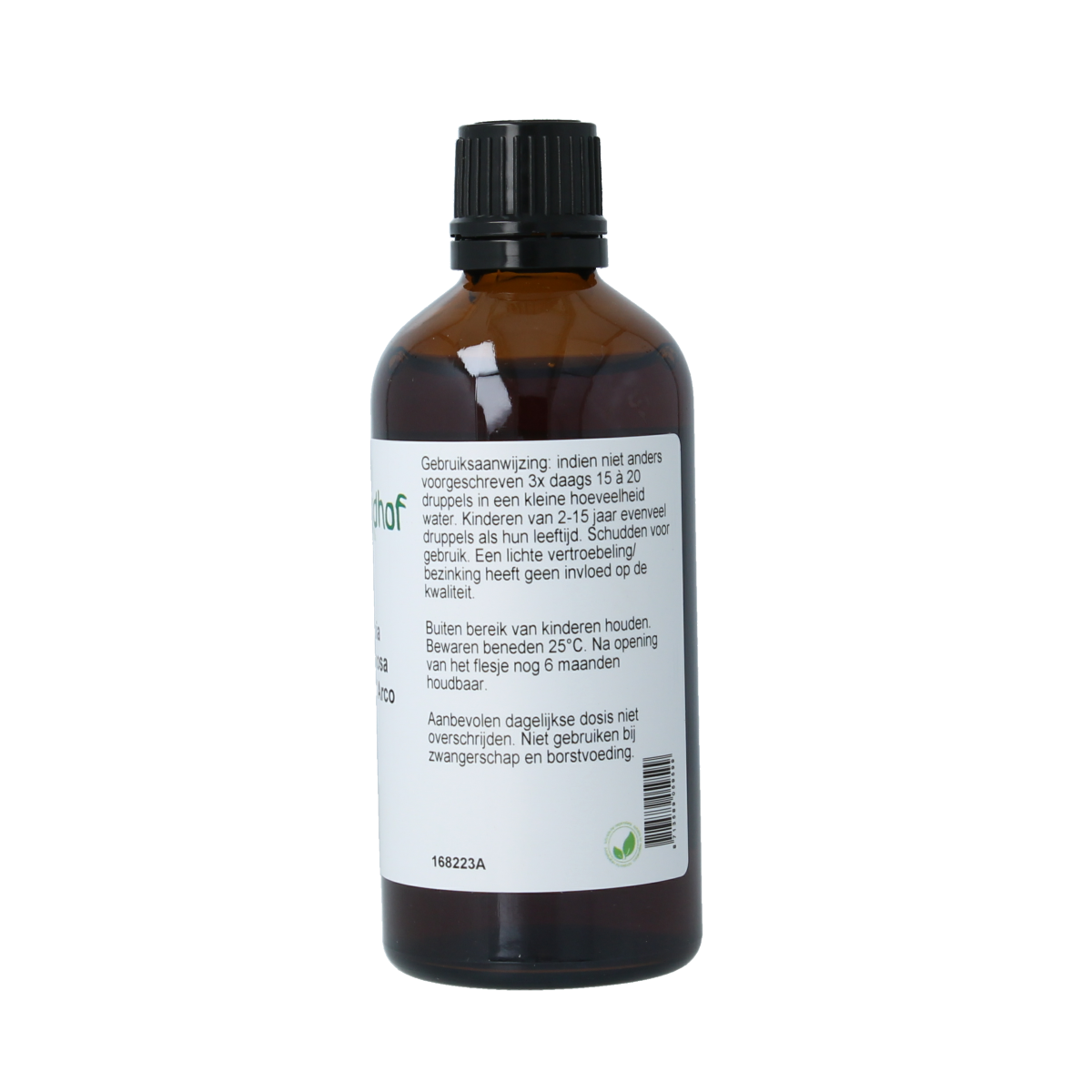Cruydhof Tabebuia impetiginosa pau d'arco tinctuur in 100ml bottle, herbal preparation with natural bark extract.