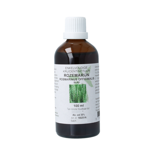 Cruydhof Rosmarinus off fol rosemary tincture in 100ml bottle, herbal preparation with fresh rosemary leaves and herbal extract