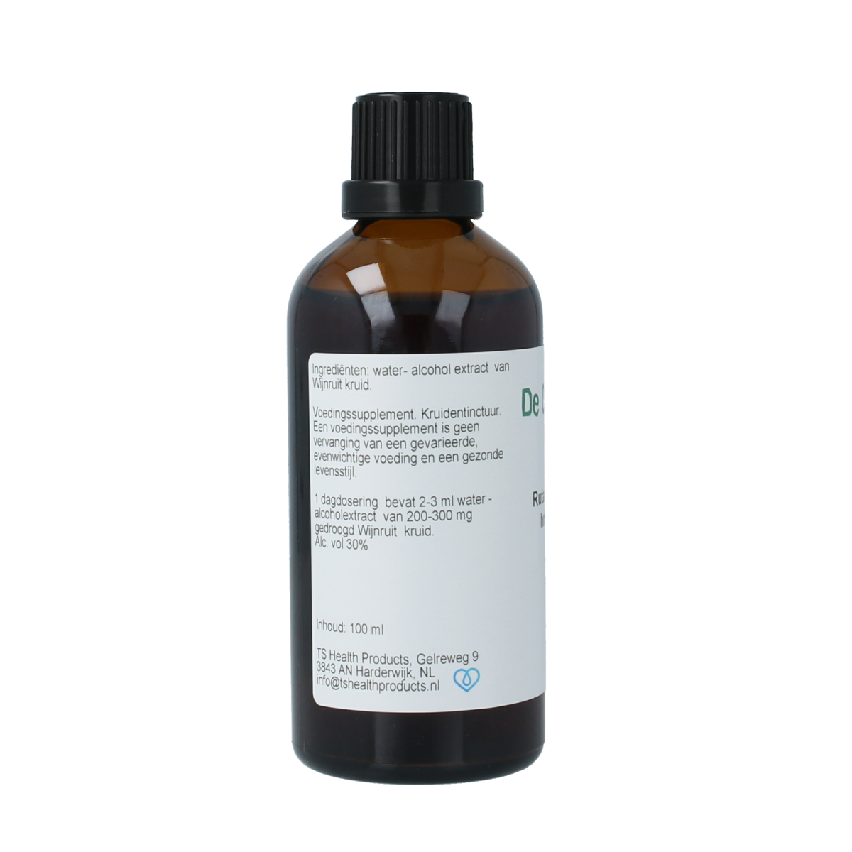Cruydhof Ruta graveolens herb tincture in a 100ml bottle, part of Cruydhof's herbal preparations collection.