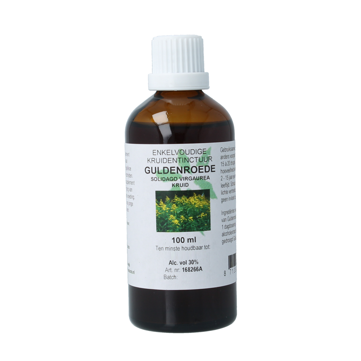 De Cruydhof Solidago virg herb / guldenroede tinctuur 100.00 Milliliter