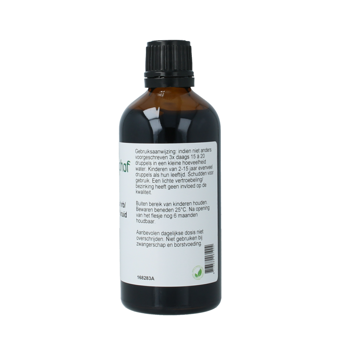 Cruydhof Urtica dioica brandnetel kruid tinctuur in 100ml bottle, herbal remedy for supporting health and wellness.
