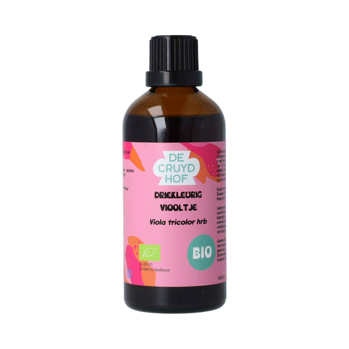 De Cruydhof Viola tricolor herb / driekl viooltje tinctuur bio 100.00 Milliliter