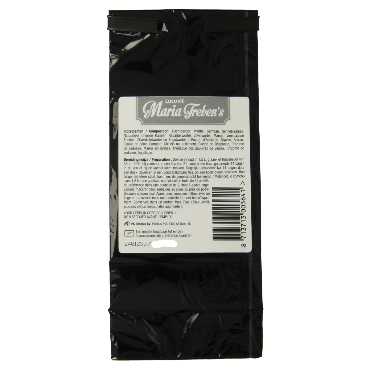 Maria Treben Zweedse kruiden mix in 90.20 grams, a herbal salt and meal seasoning blend from Maria Treben.