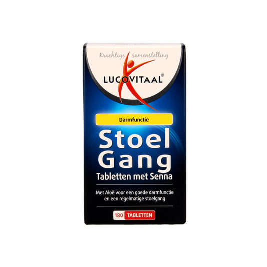 Lucovitaal Stoelgang met senna kruidenpreparaat, 180 tabletten, natural herbal supplement for digestive support