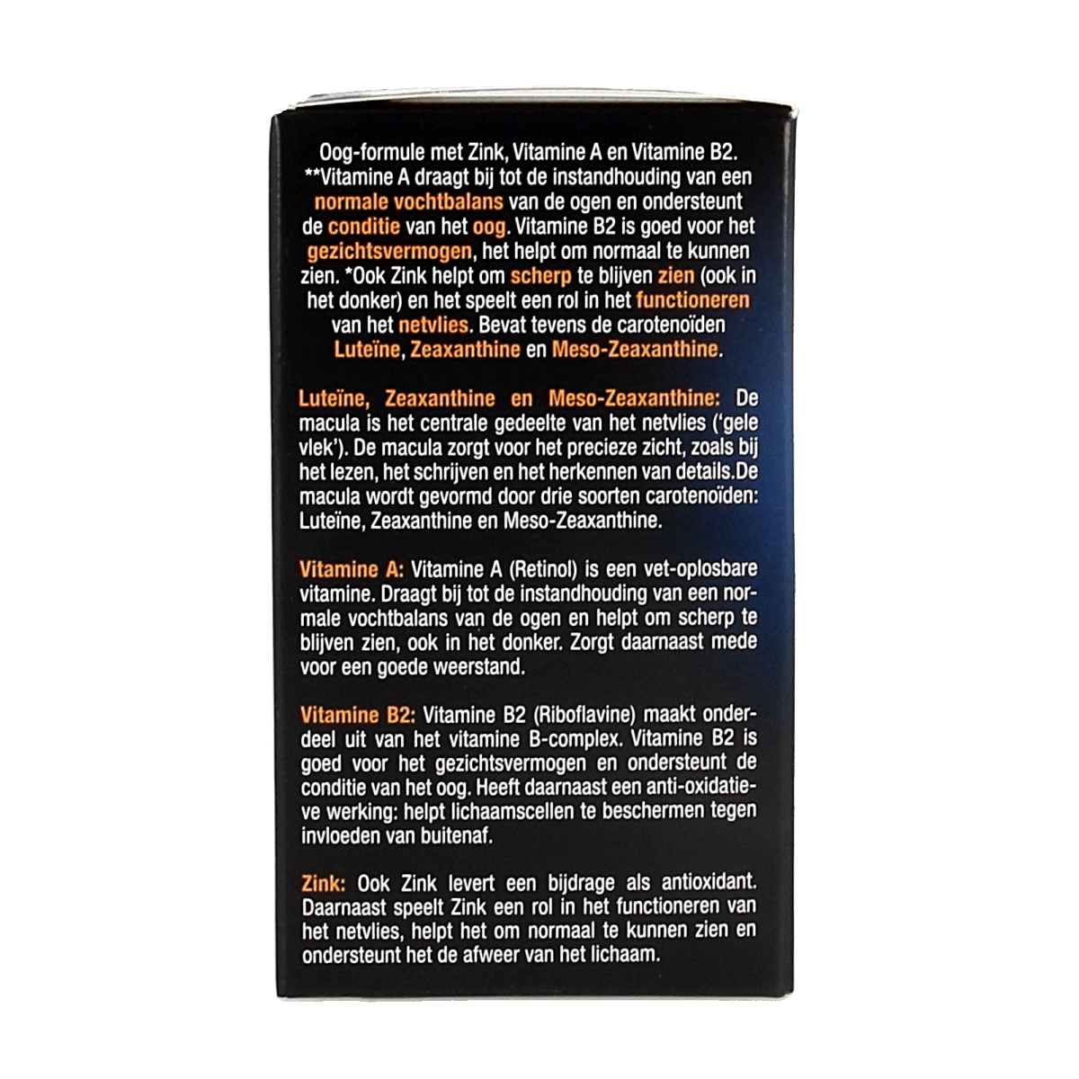 Lucovitaal Ogen scherp zien & vochtbalans herbal capsules, 30 capsules for eye health and moisture balance.