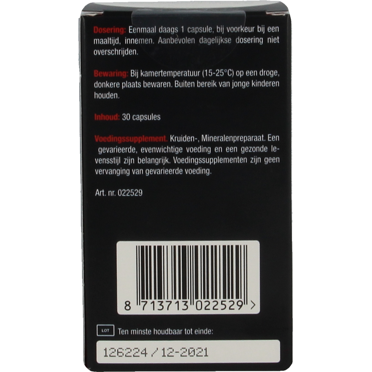 Lucovitaal Prostaat capsules with herbal blend for prostate health and urinary support, shown in the image.