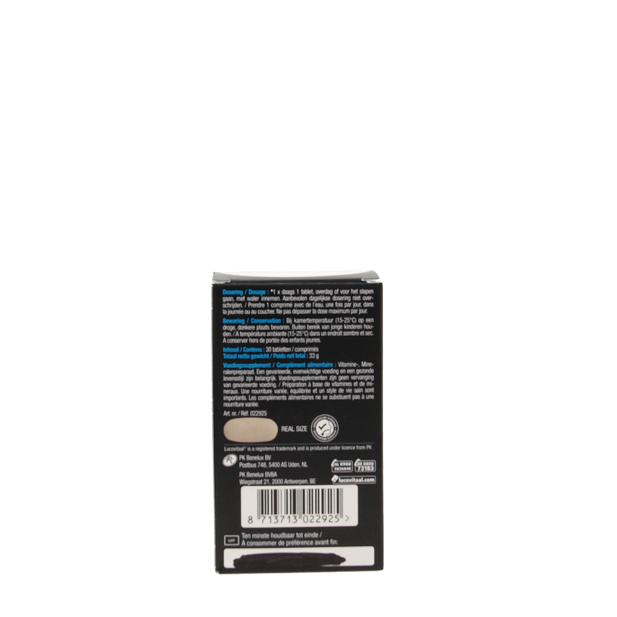 Lucovitaal Magnesium supplement for tired heavy legs, 30 tablets, natural mineral blend for muscle support