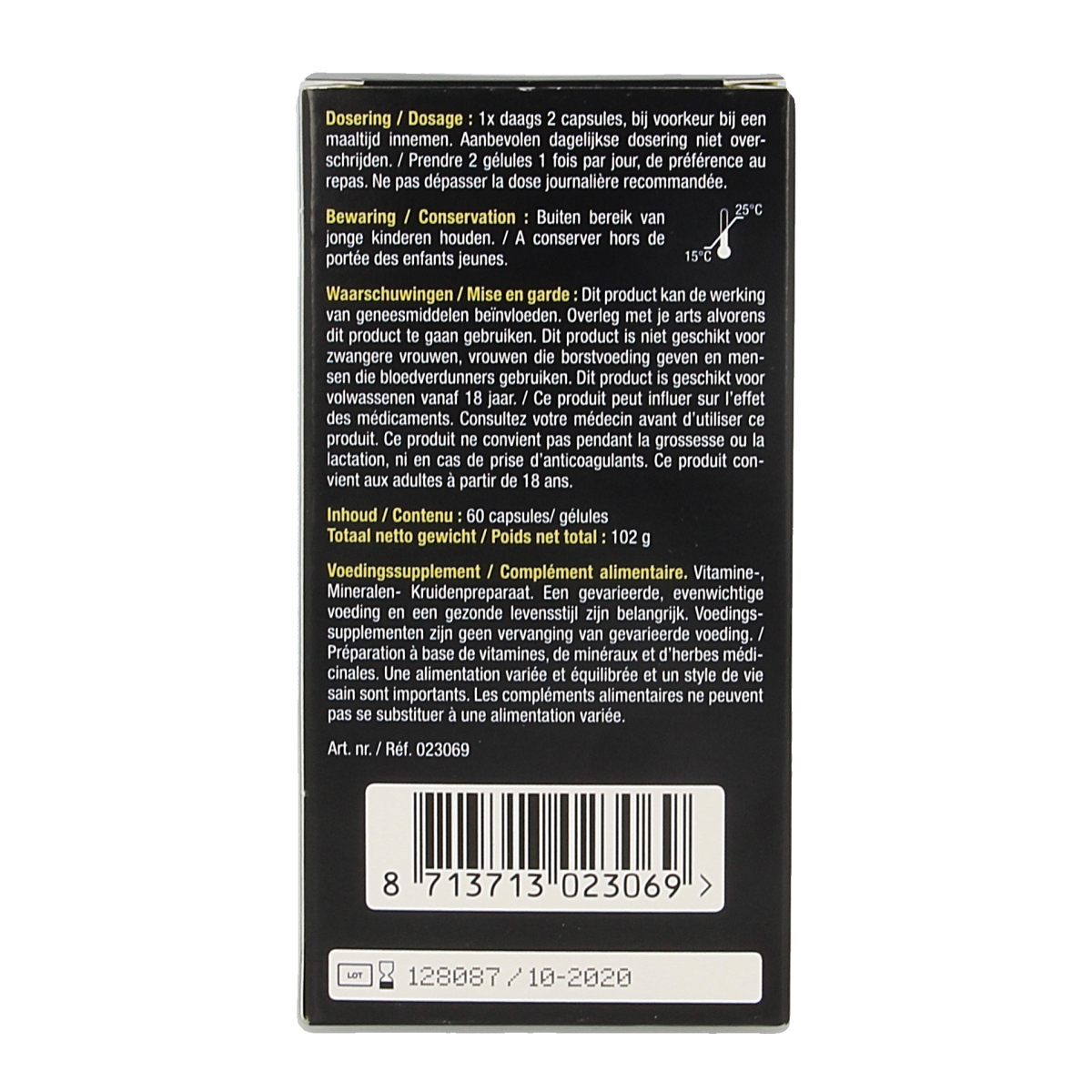 Lucovitaal Lever reiniging kruidenpreparaten capsules, 60 capsules, natural herbal supplement for liver support.