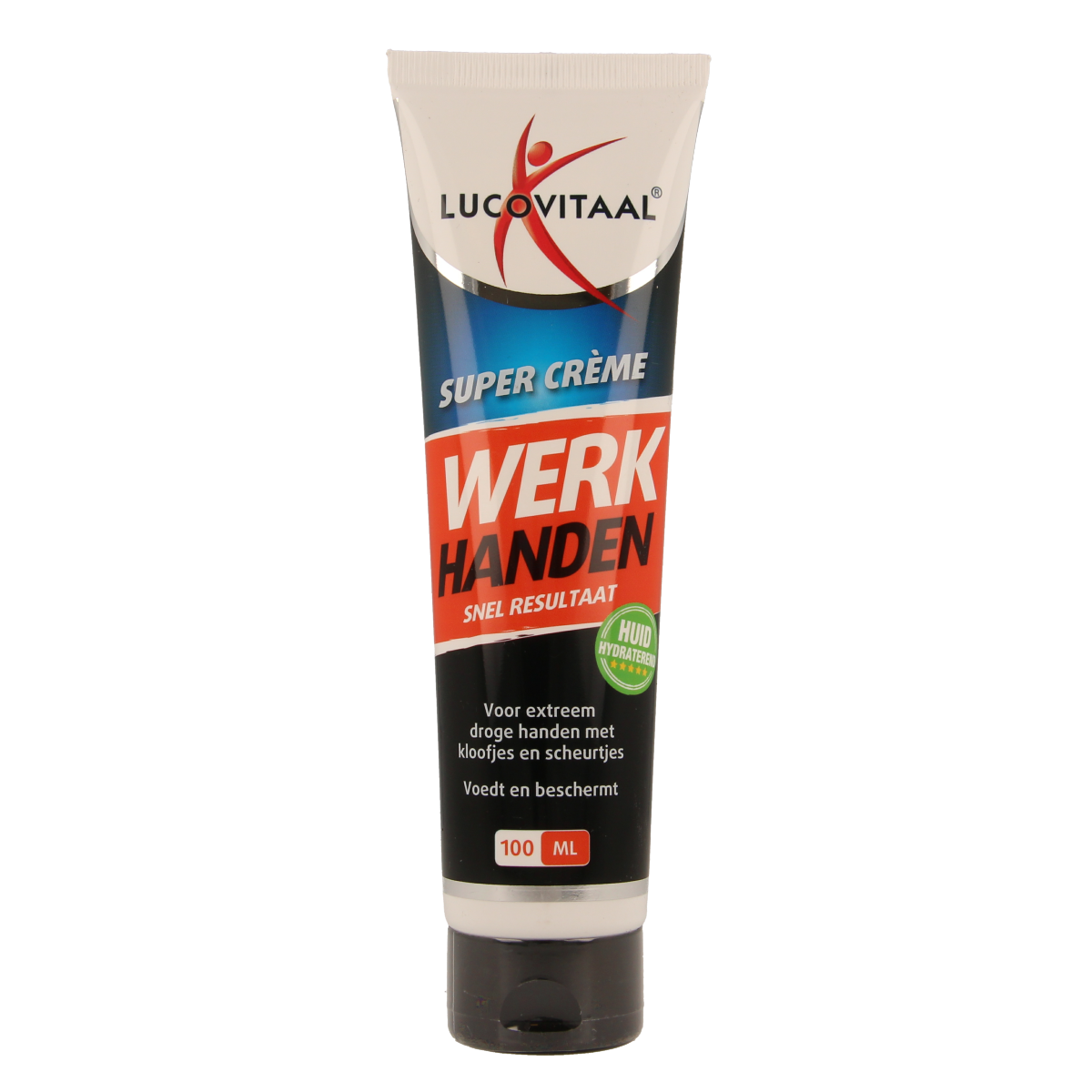 Lucovitaal Werkhanden hand care cream in 100ml tube, moisturizing and nourishing hand moisturizer for dry or rough hands