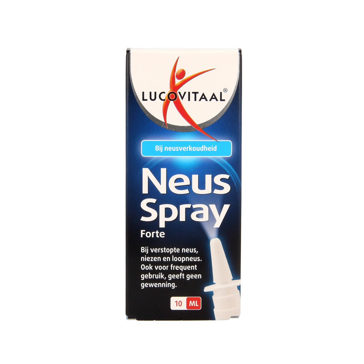 Lucovitaal Neus en bijholte spray 10ml, neusverzorging en inhalatie voor verlichtende neusspray met handige sprayfles.