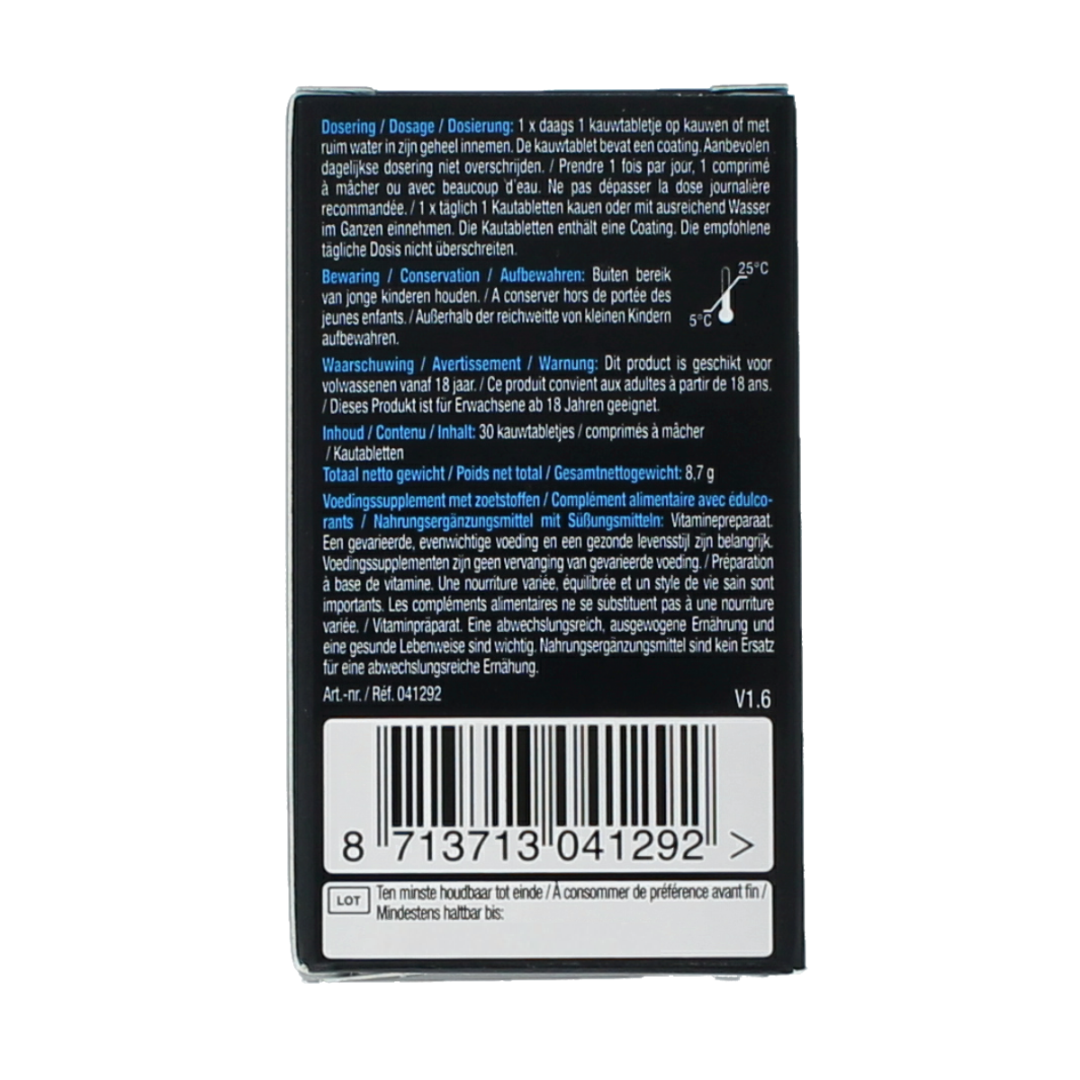 Lucovitaal Vitamine B12 1000mcg 30.00 Kauwtabletten