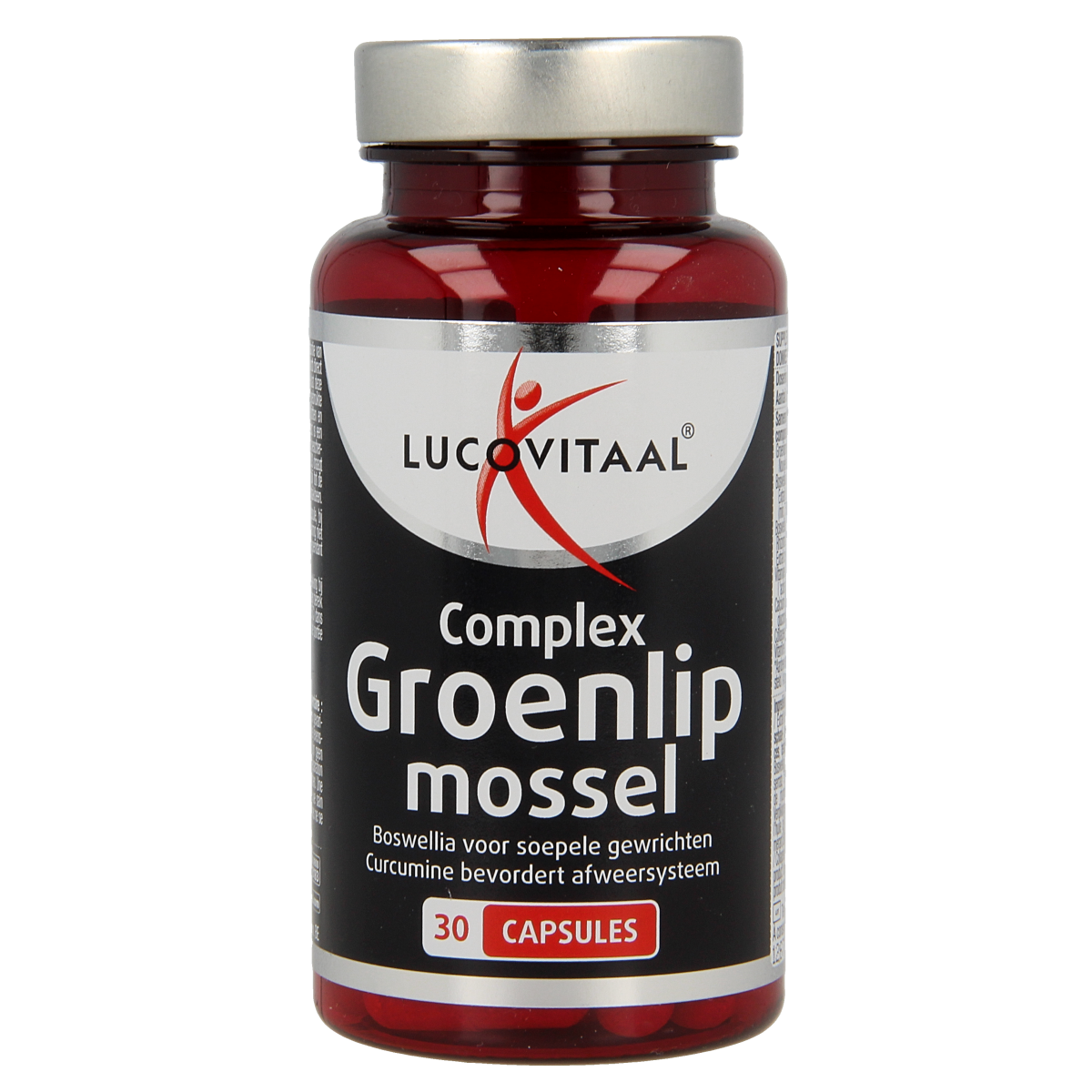 Lucovitaal Groenlipmossel complex capsules, mineral supplement with 30 capsules, natural joint and cartilage support.