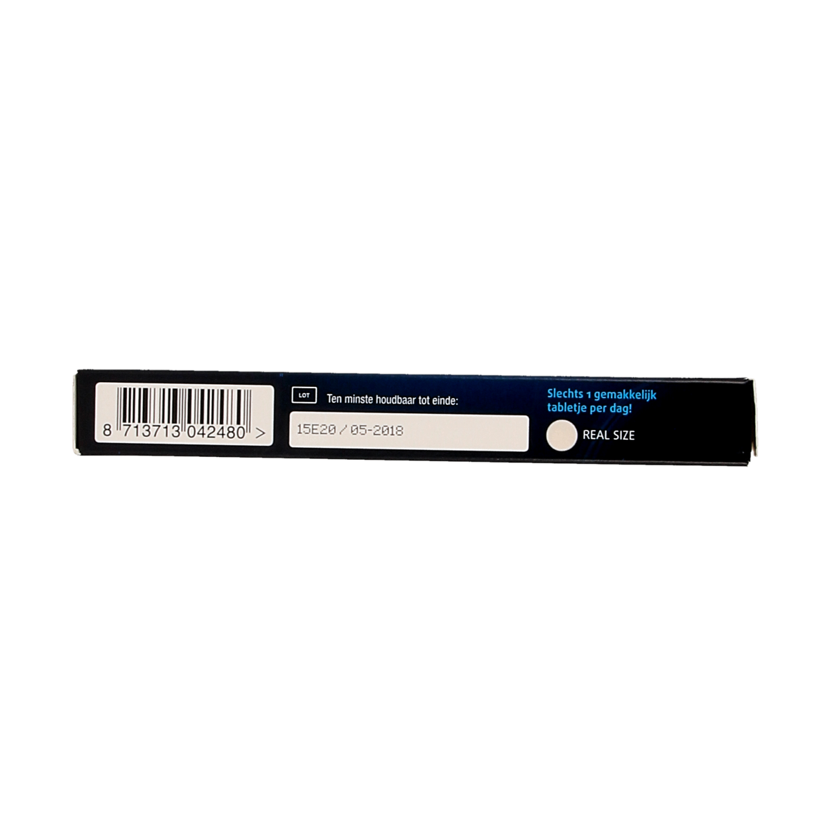 Lucovitaal Melatonine L-Tryptofaan 5mg herbal supplement in a container of 30 tablets, with a focus on sleep support ingredients.
