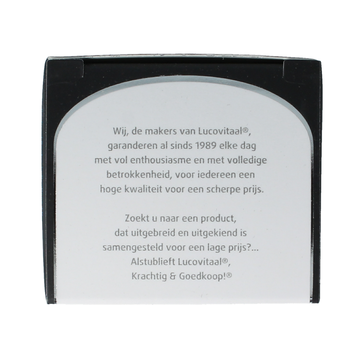 Lucovitaal Vruchtbaarheidsgel 5ml, a set of 5 body care gel bottles with natural ingredients, displayed on a neutral background.
