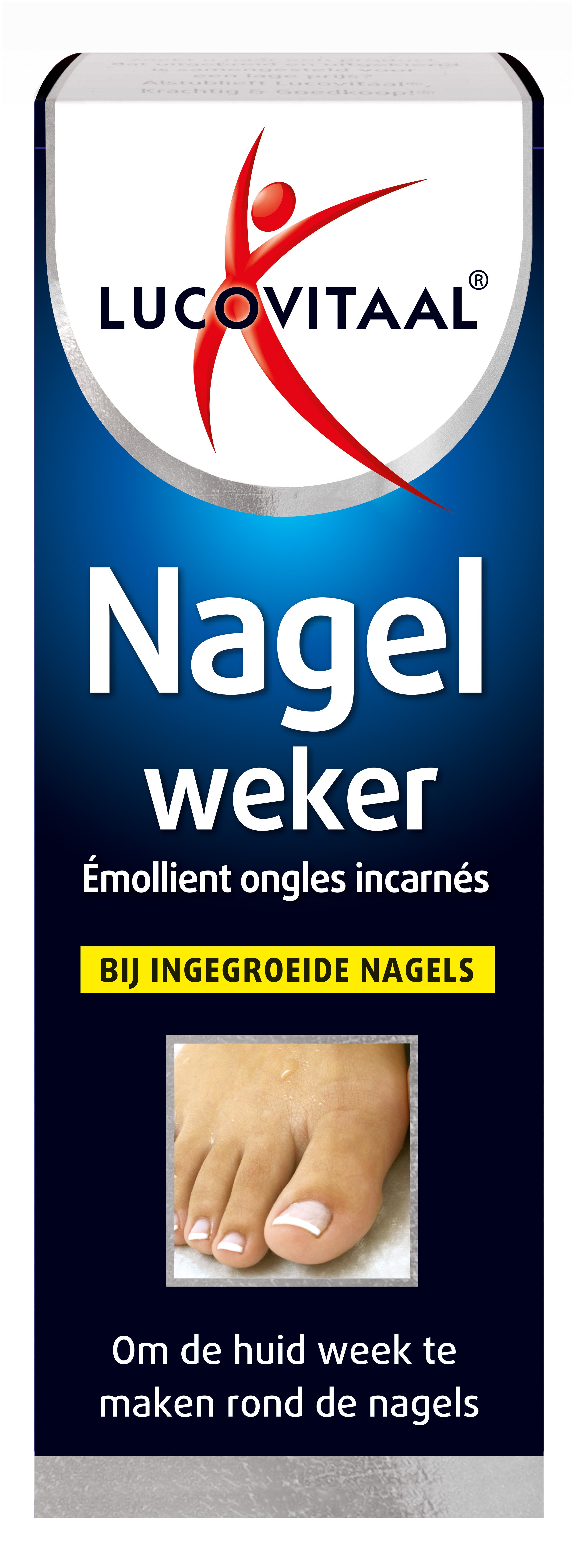 Lucovitaal Nagel Weker handverzorging bottle, 30ml, with natural ingredients for healthy nails and skin care.