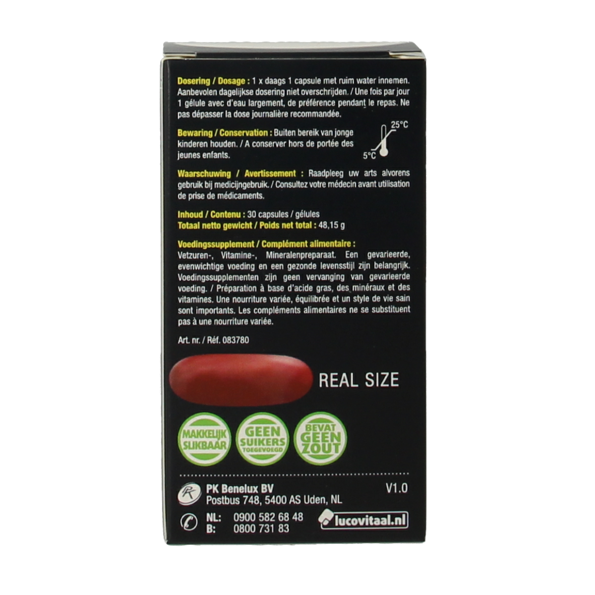 Lucovitaal Magnesium Mama & Baby Multi capsules, dietary supplement with vitamins for mothers and infants, 30 capsules.